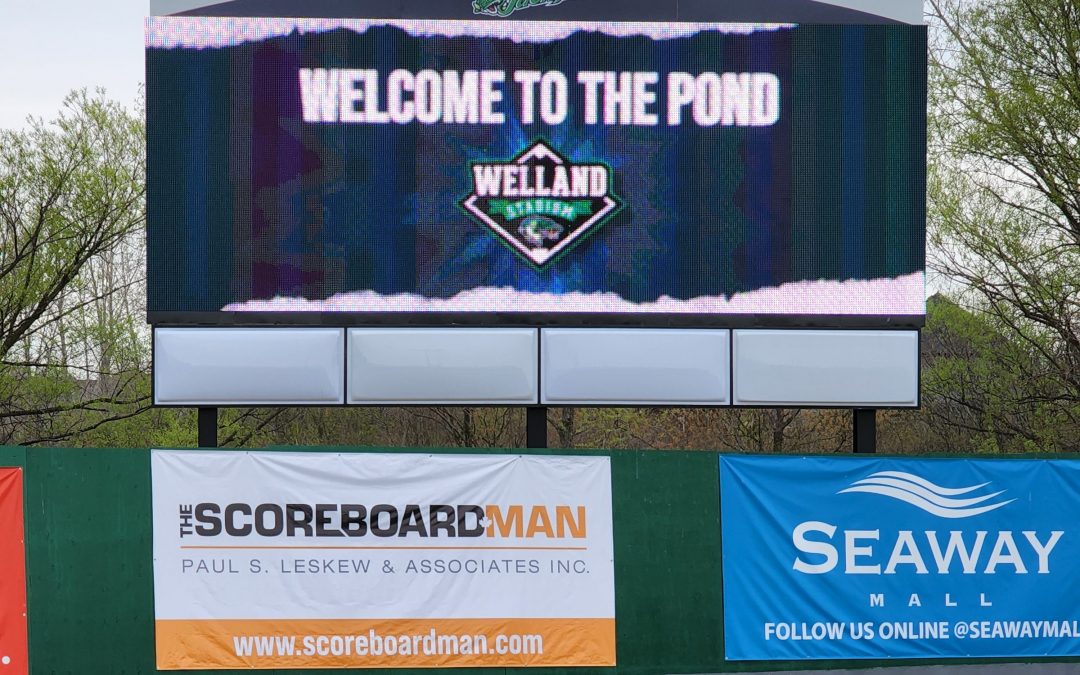 Welland Jackfish Light Up Their Game with a new Video Scoreboard from The Scoreboard Man and Nevco!