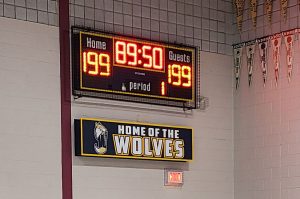 Basketball and Volleyball Scoreboards - Wolves